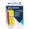 LCL Cartucce d'inchiostro Compatibile CLI-581 Y CLI-581XL Y CLI-581XXL Y 1997C001 12.5ml (2 Giallo) Sostituzione per Canon Pixma TR7550 TR8550 TS6150 TS6151 TS6350 TS6351 TS6250 TS8100 TS8150 TS8151