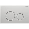 Geberit Placca Geberit Sigma40 Round Acciaio Inox Spazzolato Doppio Tasto | 115.628.FW.1 Nero spazzolato