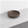 Cielo Lavabo da appoggio Tondo Shui Bacinella - Cacao Matt Ø 45 H 12,50 cm