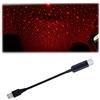 CGEAMDY Luci a LED per Interni Auto, USB Luce Notturna Stella Tetto Auto, Portatile Regolabile Atmosfera per Tetto Automatico Plafoniera, Proiettore per Luce Notturna per Auto, Casa, Partito (Rosso)