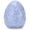 Fade Floral Egg Uovo Decorativo 13,5 x 16,5 Cm Blu