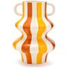 Fade Vaso Gioia 20 x 28 Cm Arancione Bianco