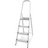 Amig - Scaletta pieghevole - 4 gradini - Alluminio - Misura Piccoli Passi: 28x8 cm - Misura gradino grande: 25x25x28 cm - Uso domestico - Carico massimo 150 kg
