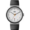 Braun Men's 40mm Automatic Watch with Black Rubber Strap BN0278