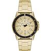 Armani Exchange Orologio per uomo, Movimento al quarzo a tre lancette e cassa da 44 mm con cinturino in acciaio, Tono oro e nero