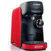 Bosch Tassimo finesse friendly TAS163E, 70 bevande, caffè più intenso sulla pressione della testa, spegnimento automatico, sostenibile, perfettamente dosato, 1400 W, rosso/nero