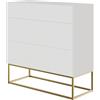 Selsey VELDIO - Cassettiera - 90 cm - bianco