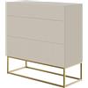 Selsey VELDIO - Cassettiera - 90 cm - taupe (grigio-beige)