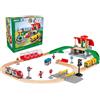 BRIO - 33989 Set Stazione Centrale, Include Binari, BRIO World Ferrovie, 37 Pezz