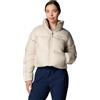 Columbia Puffect™ II Cropped, Giacca imbottita corta da donna (IT, Testo, XS, Regular, Regular, Dark Stone)