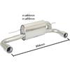 Ragazzon Terminale inox RAGAZZON BMW Serie 1 F20 116d - ed (85kW - N47) 2011>>2015