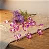 HHMTAKA Catena di luci a forma di cuore con cristalli viola, 20 micro LED bianco caldo su filo d'argento da 2 m, funzionamento a batteria, illuminazione romantica per casa, camera da letto, matrimonio