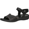 CAPRICE Sandali da Donna con Tacco in Pelle Comodi, Nero (Black Nappa), 39 EU