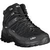 CMP Rigel Mid Trekking Shoes Wp, Scarpe da trekking Uomo, Nero-Nero, 44 EU