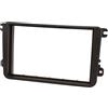 tomzz Audio 2457-013 Cornice radio doppio DIN compatibile con VW Golf 5 6 Touran Passat 3C Caddy EOS Skoda Octavia nero