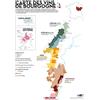 The Wine Galaxy Mappa stampata dei vini della Borgogna (Formato Standard 50x70cm) | Poster Murale | Poster con mappa del vigneto di Borgogna Per Soggiorno