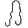Ferm Living - Appendiabiti Curvature - Nero - Ottone patinato - Designer Trine Andersen