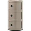 Kartell - Portaoggetti Componibili - Grigio - ABS - Designer Anna Castelli Ferrieri
