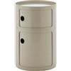 Kartell - Portaoggetti Componibili - Grigio - ABS - Designer Anna Castelli Ferrieri