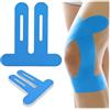 GTAGKOMMEN 10pcs tape ginocchio,kinesio taping ginocchio,nastro kinesiologico ginocchio Blu,Pretagliato/impermeabile/traspirante/ipoallergenico/ultraelastico/ultra adesivo/Alleviare il dolore al ginocchio