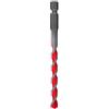 fischer 561642 D-U Hex Universal Drill Bit, 5 mm, 5/50/100, per mattoni/legno/piastrelle/plastica/acciaio/cemento, rosso/argento