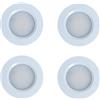 MARVIX Luci interne a LED bianche per camper, 12 V 24 V, faretti da incasso bianchi dimmerabili, 3000 K, luce bianca calda super luminosa (bianco caldo (3000 K), confezione da 4