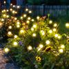 PATIOPIA 6 Luci Solari da Giardino, 60 LED, Lucciole per Esterni - Impermeabili per Cortile, Terrazzo, Vialetto