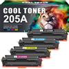 Cool Toner 205A Compatible per HP 205A CF530A Color Laserjet Pro MFP M181fw M180n M181n M180nw M154a M154nw CF531A CF532A CF533A (Nero Ciano Giallo Magenta, 4-Pack)