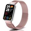 PaceBid Cinturino per Xiaomi Smart Band 10 Pro/9Pro/8 Pro/Redmi Watch 6/5/4, Inossidabile Acciaio Metallo Magnetico Bracciale Cinturino di Ricambio per Xiaomi Mi band 9 Pro/8Pro/10 Pro - Rosa