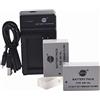 DSTE NB-10L Li-ion Batteria (2-Pacco) e Caricabatterie USB per Canon PowerShot G1 X, G3 X, G15, G16, SX40 HS, SX50 HS,SX60 HS