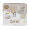 Pharmaidea Morbidì Kit Mandorlatte - Set corpo con bagnodoccia scrub spugna e beauty case