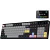 EPOMAKER TH108 PRO Tastiera Meccanica full size con Schermo e Manopola, Tastiera