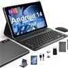 ANTEMPER 2026 Tablet 10 pollici Android 14 con 128 GB ROM + 1 TB TF, Octa-Core 2