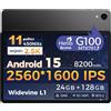 RebotAi Tablet 11 Pollici Android 15, MediaTek Helio G100,(6+14) GB RAM +128GB R