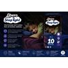 Libero Sleep Tight Taglia 10 Pannolini Notte 35-60 kg 9 Pezzi - Pannolini Assorbenti Notturni per Bambini