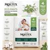 Moltex Eco Pants Taglia 4 Pannolini Mutandina per Bambini 7-12 kg - Pannolini Assorbenti Eco 22 Pezzi