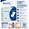 Serenity Classic Super Pannoloni Sagomati per Incontinenza - Assorbenti per Adulti Alta Assorbenza 30 Pezzi