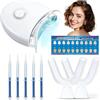 halercay Kit Sbiancamento Denti, Gel Sbiancamento Denti, Per un sorriso luminoso nella vita quotidiana, Formula efficace per sbiancamento progressivo, Risultati visibili con uso regolare(bianco)