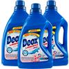 Deox - Detersivo Lavatrice Liquido Fresh, Smacchia e Igienizza, con Formula Antiodore, 30 Lavaggi x 3 Confezioni