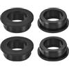 QUARKZMAN 4pz Guarnizioni in Gomma 1-1/2(38mm) Foro di Perforazione, 1-1/8(28mm) ID Foro Tappo Foro a Cilindro in Gomma Silicone Nera Guarnizione Tappo Foro per Cablaggio, Automobilistico