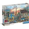 Clementoni - Puzzle 1000 Pezzi per Adulti e Ragazzi, Collection, Tema Strade di Parigi, con Poster Incluso, Compact Box, Idea Regalo Uomo e Donna, Made in Italy, 70x50 cm, 39983