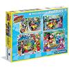 Clementoni Jigsaw Puzzle 20 pieces - 4 Puzzles - Mickey and the Roadster Racers