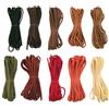 JZK 10 Pezzi 5m Corda Cordoncino Pelle Scamosciata Marrone Rosso Nero Lacci cordini in Pelle per collane Braccialetti Fai da Te bigiotteria Bijoux