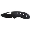 Coltello pieghevole nero con fori