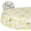 ANRO Tovaglia cerata, lavabile, facile da pulire, impermeabile, effetto loto, per esterni, effetto limone, ovale, 240 x 140 cm, con bordo tagliato