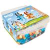 Hama Maxi Beads Bluey Craft Box - 900 perline termoadesive termoadesive con pannello forato grande, foglio di design, corda e carta da stiro, kit per arti e mestieri per bambini dai 3 anni in su