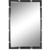 Home ESPRIT Specchio da parete nero oro vetro ferro 64,5 x 5 x 96,5 cm
