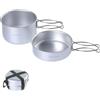 Fire-Maple Frost Mini Set di Cucina da Campeggio Ultralight - Pentola e Padella Compatte in Alluminio per Backpacking e Escursionismo - Design Impilabile Leggero, Compatibile con Cartucce Gas