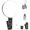 NEEWER ENTRY LEVEL VERSION LED Selfie Ring Light, Luce Telefono a Clip Illuminata da Bordo Bicolore 4,8W con Batteria 2000mAh CRI90+ per Fotocamera Laptop Computer Webcam Video Conferenza Trucco, N23