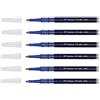 TOMBOW Set di 6 ricariche per roller punta larga blu